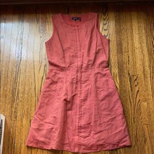 THEORY LINEN ZIP UP DRESS!